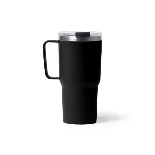 Термокружка KENCHER с двойными стенками из нержавеющей стали 304 и полипропилена, черный