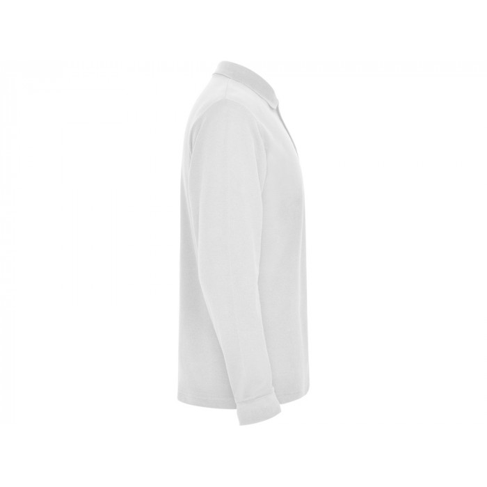 Рубашка поло Estrella мужская с длинным рукавом, белый