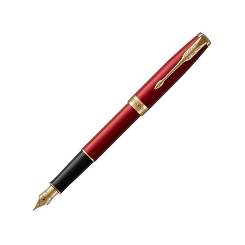 Перьевая ручка Parker Sonnet Red GT Intense, перо: F, цвет чернил: black, в подарочной упаковке