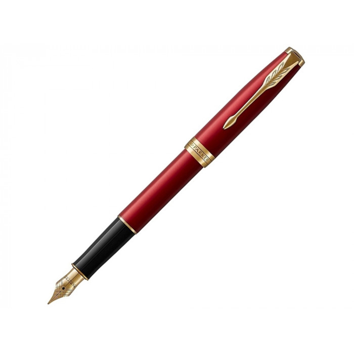 Перьевая ручка Parker Sonnet Red GT Intense, перо: F, цвет чернил: black, в подарочной упаковке