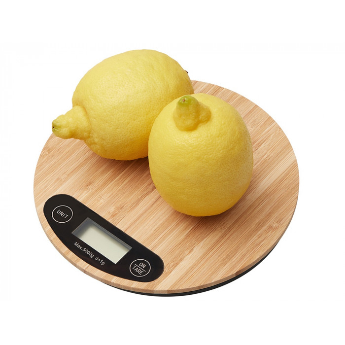 Бамбуковые кухонные весы Scale, натуральный