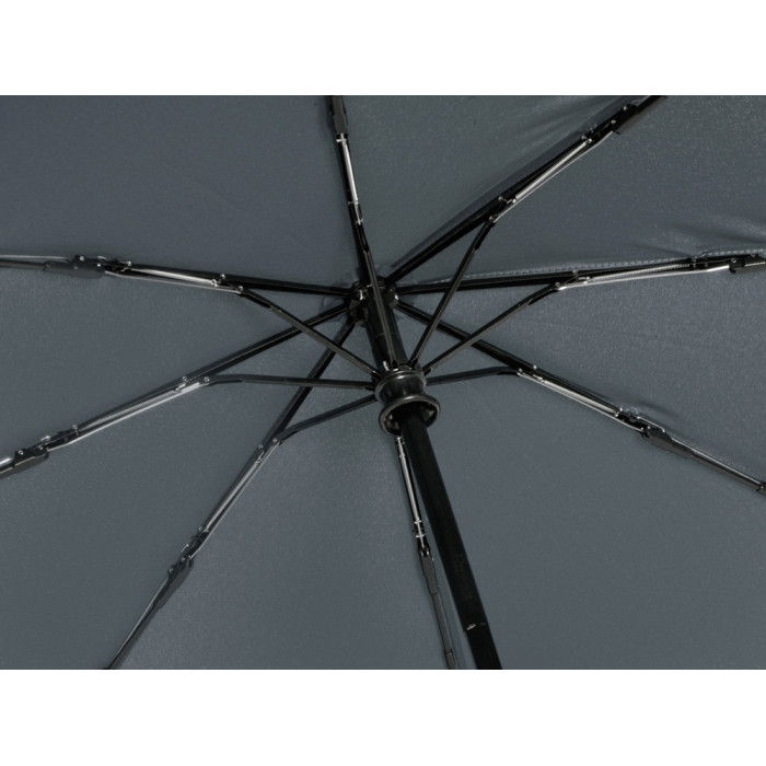 Зонт-автомат Lumet с куполом из переработанного пластика, серый (P)