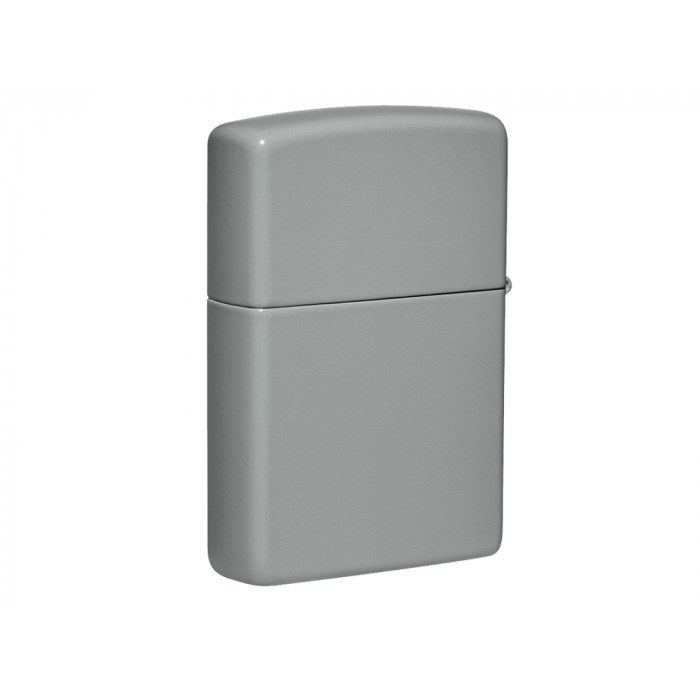 Зажигалка ZIPPO Classic с покрытием Flat Grey, латунь/сталь, серая, глянцевая, 38x13x57 мм