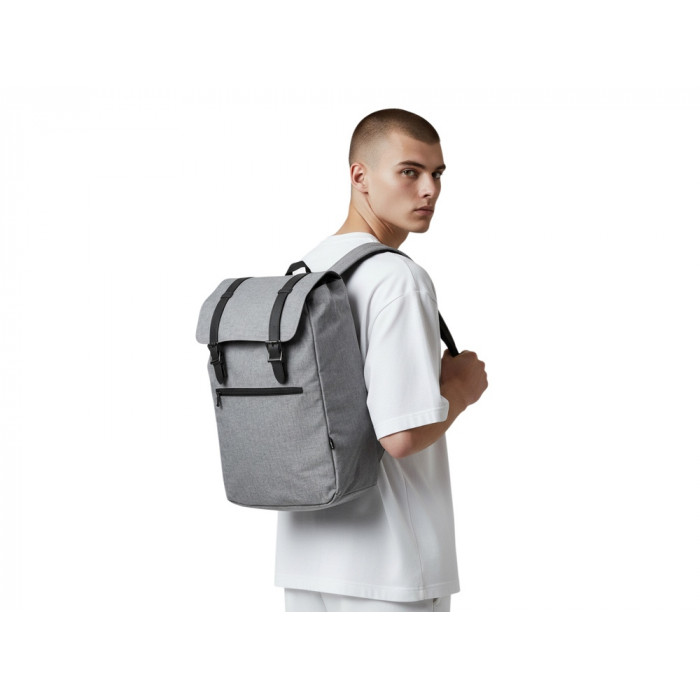 Рюкзак Hello из переработанного пластика, серый