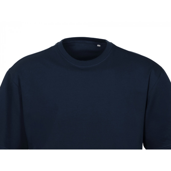 Футболка из френч терри Warsaw унисекс 220гр, темно-синий