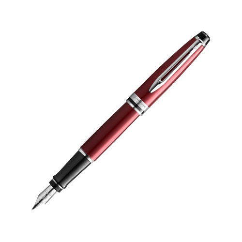 Перьевая ручка Waterman Expert Dark Red Lacquer CT Black, перо: M, цвет чернил: blue.