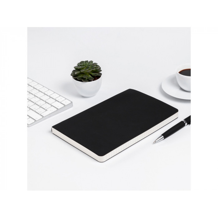 Ежедневник А5 недатированный Megapolis Velvet Flex, черный