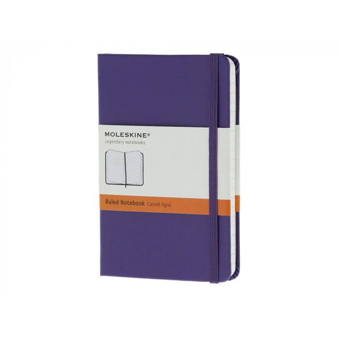 Записная книжка Moleskine Classic (в линейку) в твердой обложке, Pocket (9x14см), фиолетовый