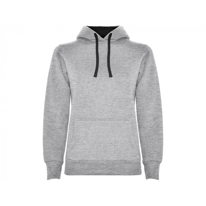 Толстовка с капюшоном Urban женская, серый/черный