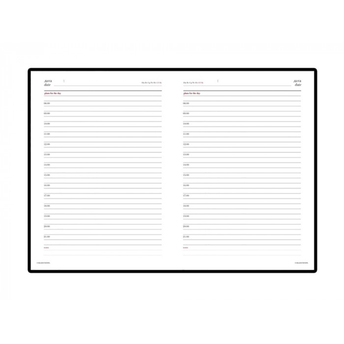 Ежедневник недатированный А6+ Velvet, зефирный мятный