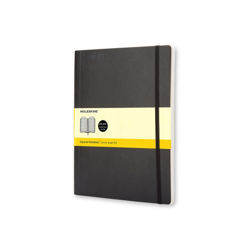 Записная книжка Moleskine Classic Soft (в клетку), ХLarge (19х25 см), черный