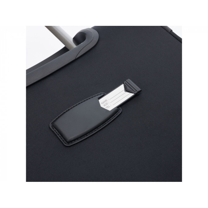 Чемодан TORBER Brosno, чёрный, нейлон 600D, 36,5 х 14 х 54 см, 32 л