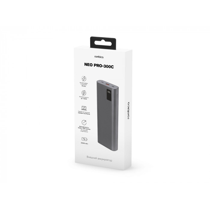 Внешний аккумулятор Rombica NEO PRO-300C Gray Внешний аккумулятор Rombica NEO PRO-300C Gray