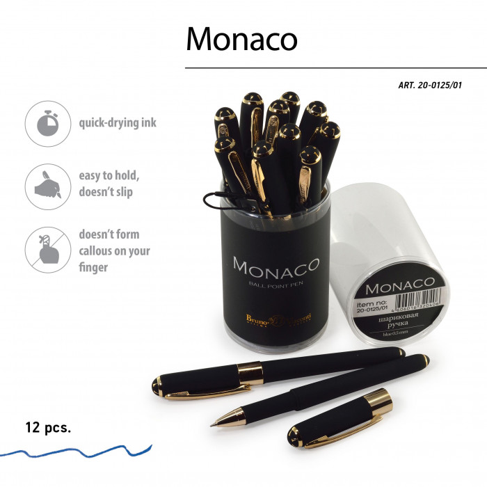 Ручка пластиковая шариковая «Monaco»