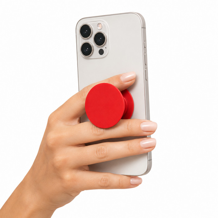 Подставка-держатель для телефона PopSocket, красный