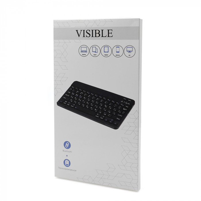 Портативная мини Bluetooth клавиатура Visible, черный