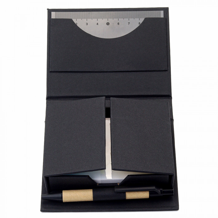 Набор для записей со стикерами Notora, черный