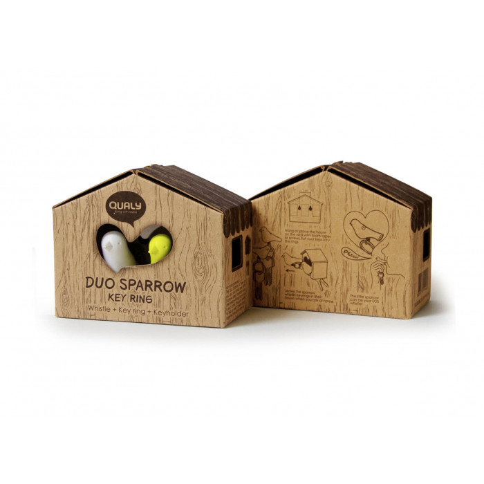 Держатель и брелок для ключей Duo Sparrow, черный