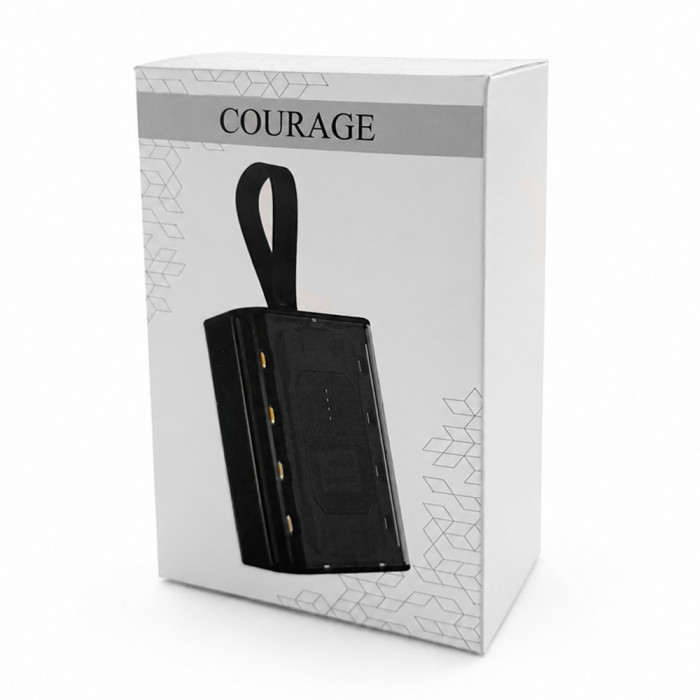 Внешний аккумулятор Courage, 5000 Mah, черный