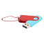 Флешка Designer To Go 2.0 USB 16Gb, бирюзовый/красный Флешка Designer To Go 2.0 USB 16Gb, бирюзовый/красный