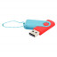 Флешка Designer To Go 2.0 USB 16Gb, красный/бирюзовый Флешка Designer To Go 2.0 USB 16Gb, красный/бирюзовый