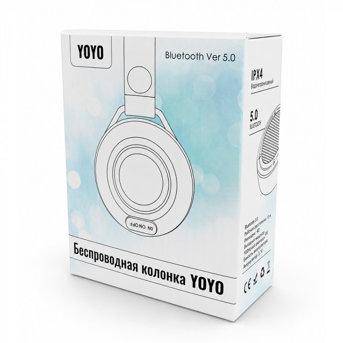 Беспроводная колонка Yoyo, синий