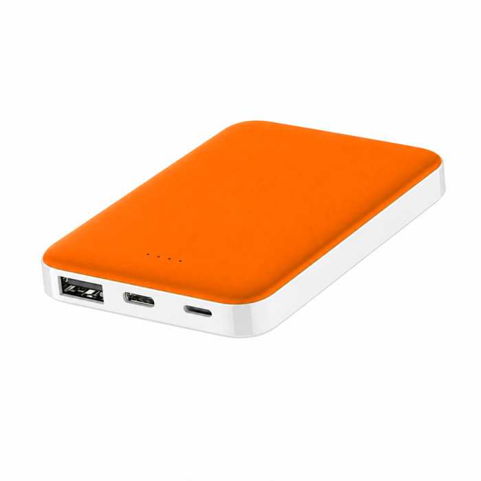 Внешний аккумулятор Fluffy, 5000 Mah, оранжевый