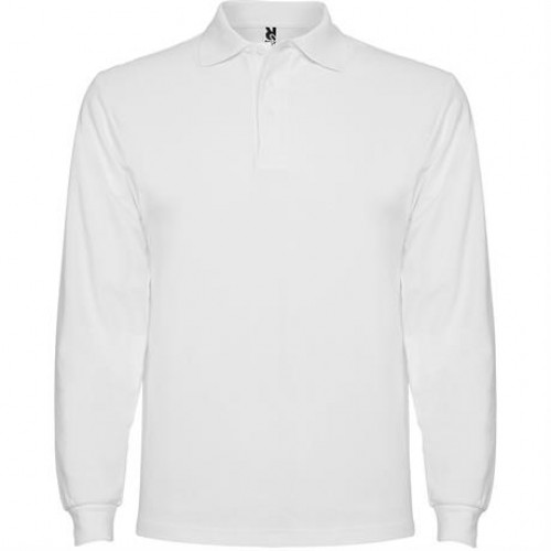 Футболка поло ESTRELLA L/S мужская, БЕЛЫЙ 2XL