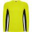 Спортивная футболка SHANGHAI L/S мужская, ФЛУОРЕСЦЕНТНЫЙ ЖЕЛТЫЙ/ЧЕРНЫЙ 2XL