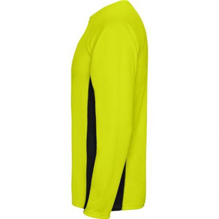 Спортивная футболка SHANGHAI L/S мужская, ФЛУОРЕСЦЕНТНЫЙ ЖЕЛТЫЙ/ЧЕРНЫЙ 2XL