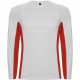 Спортивная футболка SHANGHAI L/S мужская, БЕЛЫЙ/КРАСНЫЙ 2XL