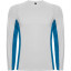 Спортивная футболка SHANGHAI L/S мужская, БЕЛЫЙ/КОРОЛЕВСКИЙ СИНИЙ 2XL