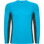 Спортивная футболка SHANGHAI L/S мужская, БИРЮЗОВЫЙ/ТЕМНЫЙ ГРАФИТ L