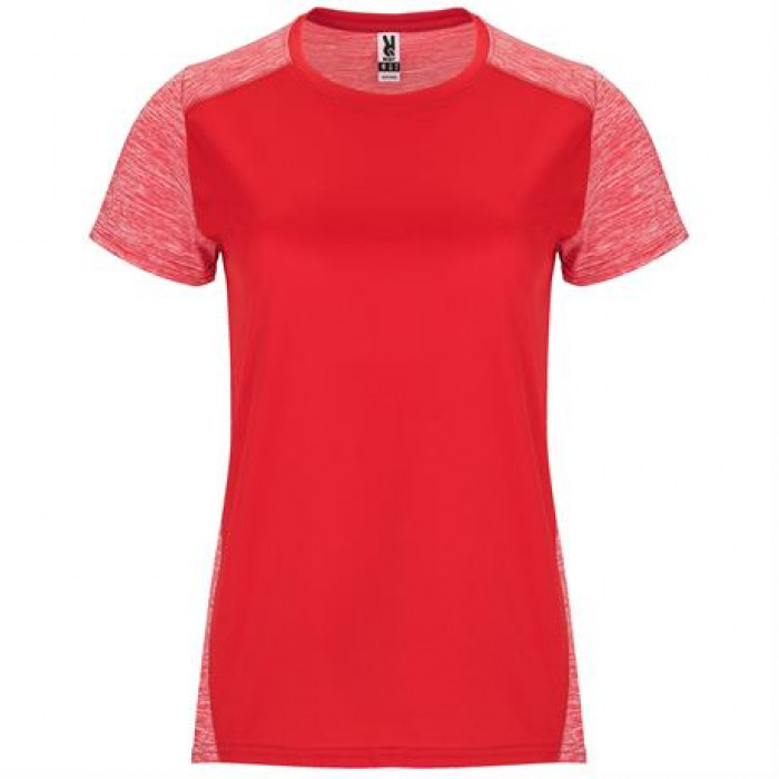 Спортивная футболка ZOLDER WOMAN женская, КРАСНЫЙ/ПЁСТРЫЙ КРАСНЫЙ 2XL