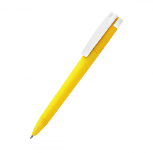 Ручка пластиковая T-pen софт-тач, желтая Ручка пластиковая T-pen софт-тач, желтая