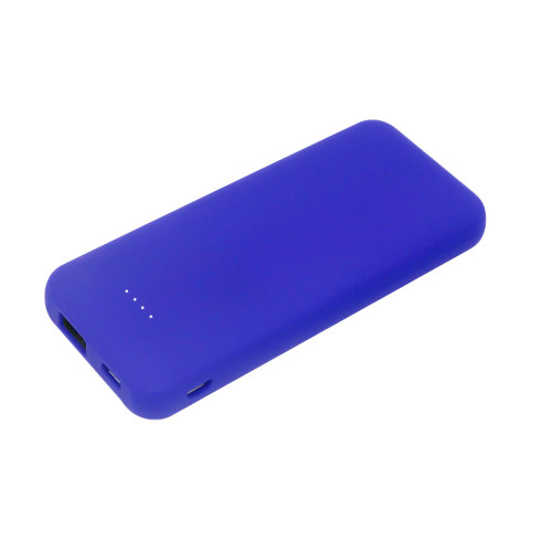 Внешний аккумулятор Arrida 5000mAh, с покрытием Baby skin, синий Внешний аккумулятор Arrida 5000mAh, с покрытием Baby skin, синий