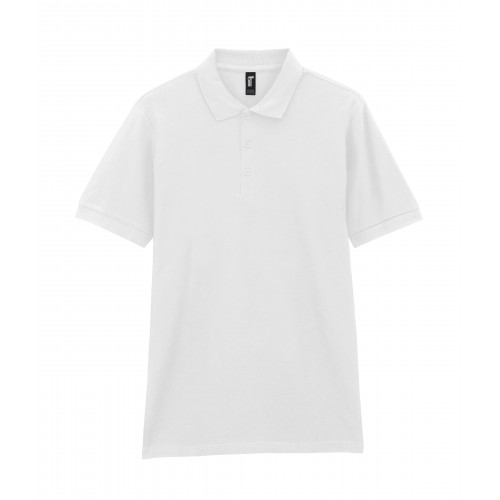 Футболка поло PREMIUM COTTON ADULT DOUBLE PIQUE, БЕЛЫЙ XL
