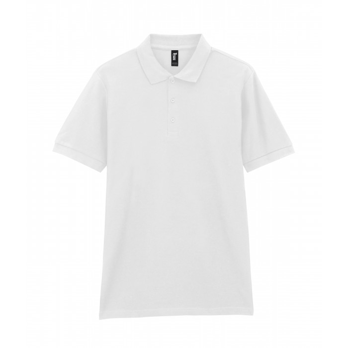 Футболка поло PREMIUM COTTON ADULT DOUBLE PIQUE, БЕЛЫЙ XL