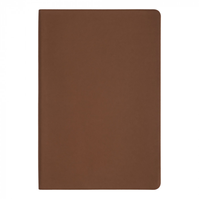 Ежедневник Flexy Soft А5, коричневый, недатированный, в гибкой обложке