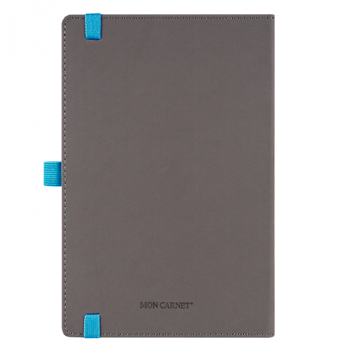 Ежедневник Alfa Note Pasu А5, серый/голубой,  недатированный, в твердой обложке