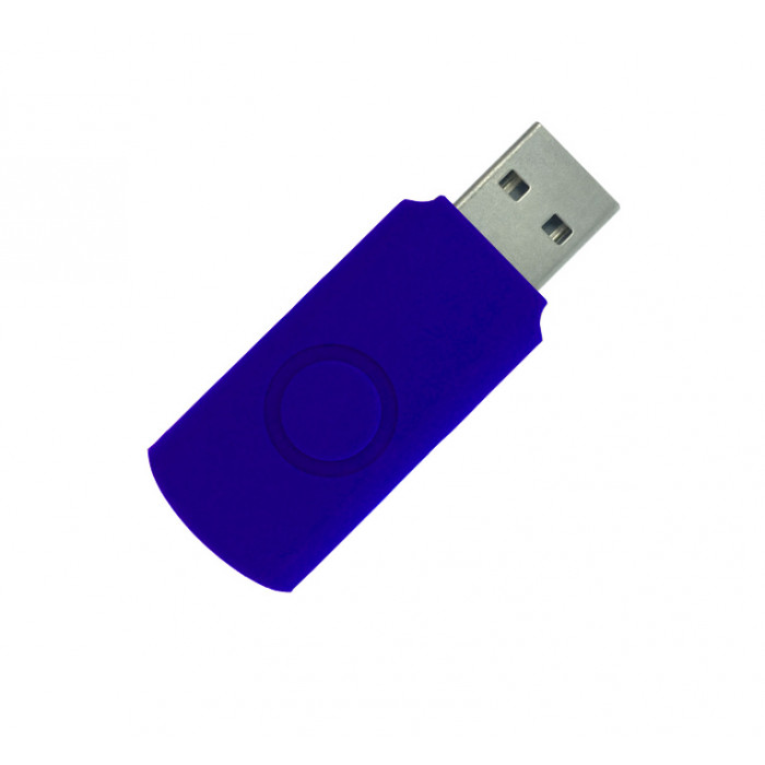 Корпус для флеш накопителя Twister 32GB, пластик Софт Тач, синий
