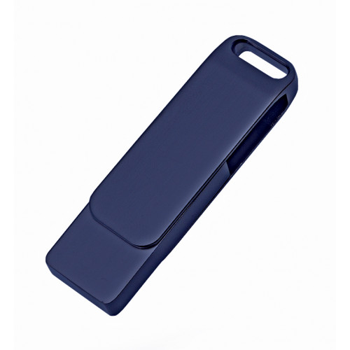 Флеш накопитель Bergamo, USB 2.0 16GB, металл, темно-синий