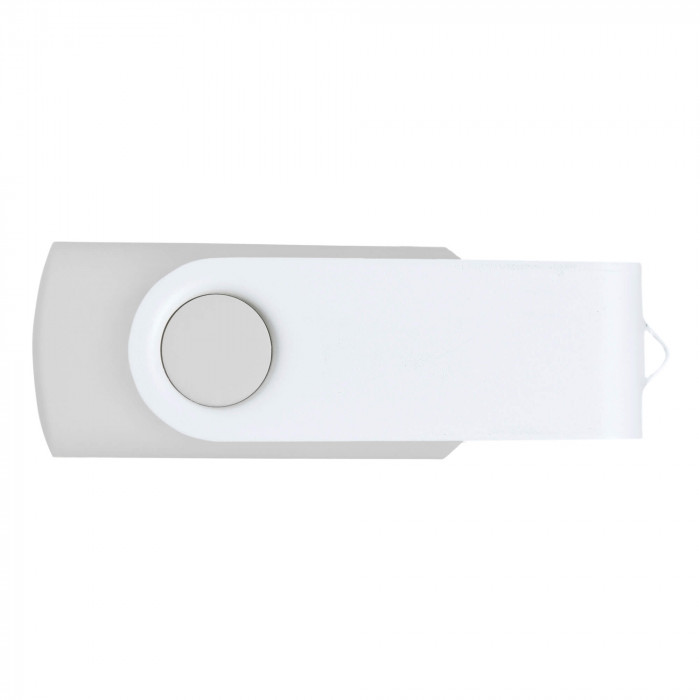 Флеш накопитель Twister 16GB, пластик Софт Тач/металл, белый/белый