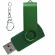 Флеш накопитель USB 2.0 Twister 16GB, пластик Софт Тач/металл, зеленый/зеленый Флеш накопитель USB 2.0 Twister 16GB, пластик Софт Тач/металл, зеленый/зеленый