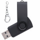Флеш накопитель USB 2.0 Twister 16GB, пластик Софт Тач/металл, черный/черный Флеш накопитель USB 2.0 Twister 16GB, пластик Софт Тач/металл, черный/черный