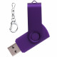 Флеш накопитель USB 2.0 Twister 16GB, пластик Софт Тач/металл, фиолетовый/фиолетовый Флеш накопитель USB 2.0 Twister 16GB, пластик Софт Тач/металл, фиолетовый/фиолетовый