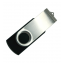 Флеш накопитель Twister 16GB, пластик Софт Тач/металл, черный/серебро Флеш накопитель Twister 16GB, пластик Софт Тач/металл, черный/серебро