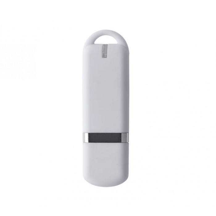 Флеш накопитель USB 2.0 Memo 16GB, пластик Софт Тач, белый/белый
