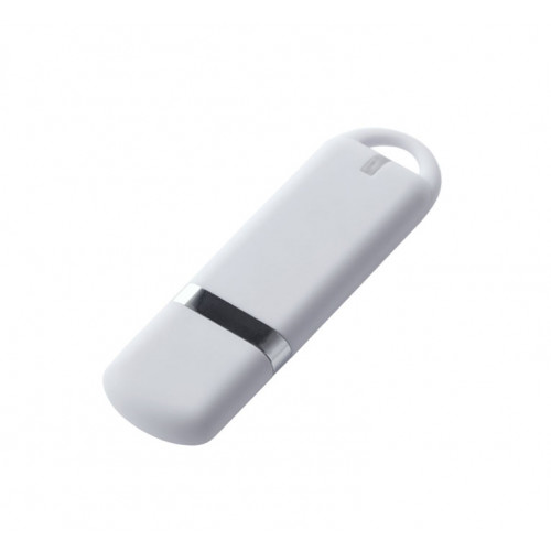 Флеш накопитель USB 2.0 Memo 16GB, пластик Софт Тач, белый/белый