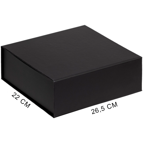Подарочная коробка, размер 25*21*8,5 см, Solution Prestige Linen с магнитным клапаном, черная, Подарочная коробка, размер 25*21*8,5 см, Solution Prestige Linen с магнитным клапаном, черная,